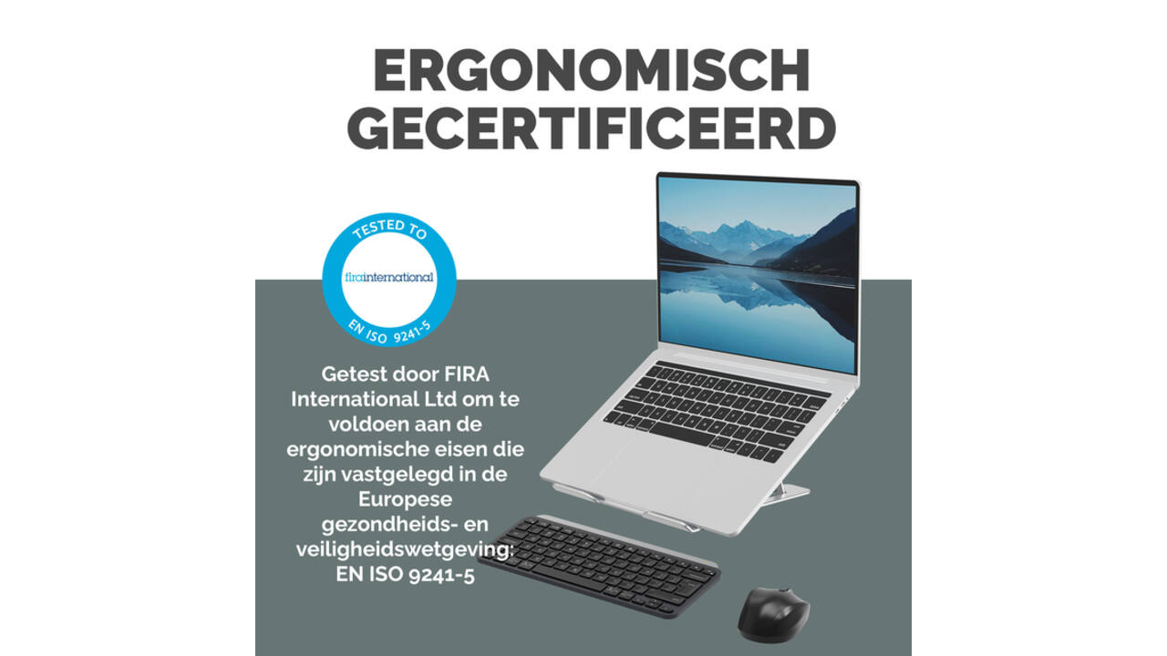 Laptopstandaard Fellowes Alumia zilver