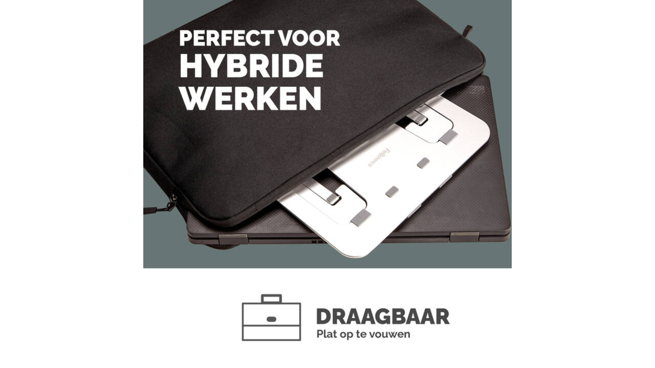 Laptopstandaard Fellowes Alumia zilver