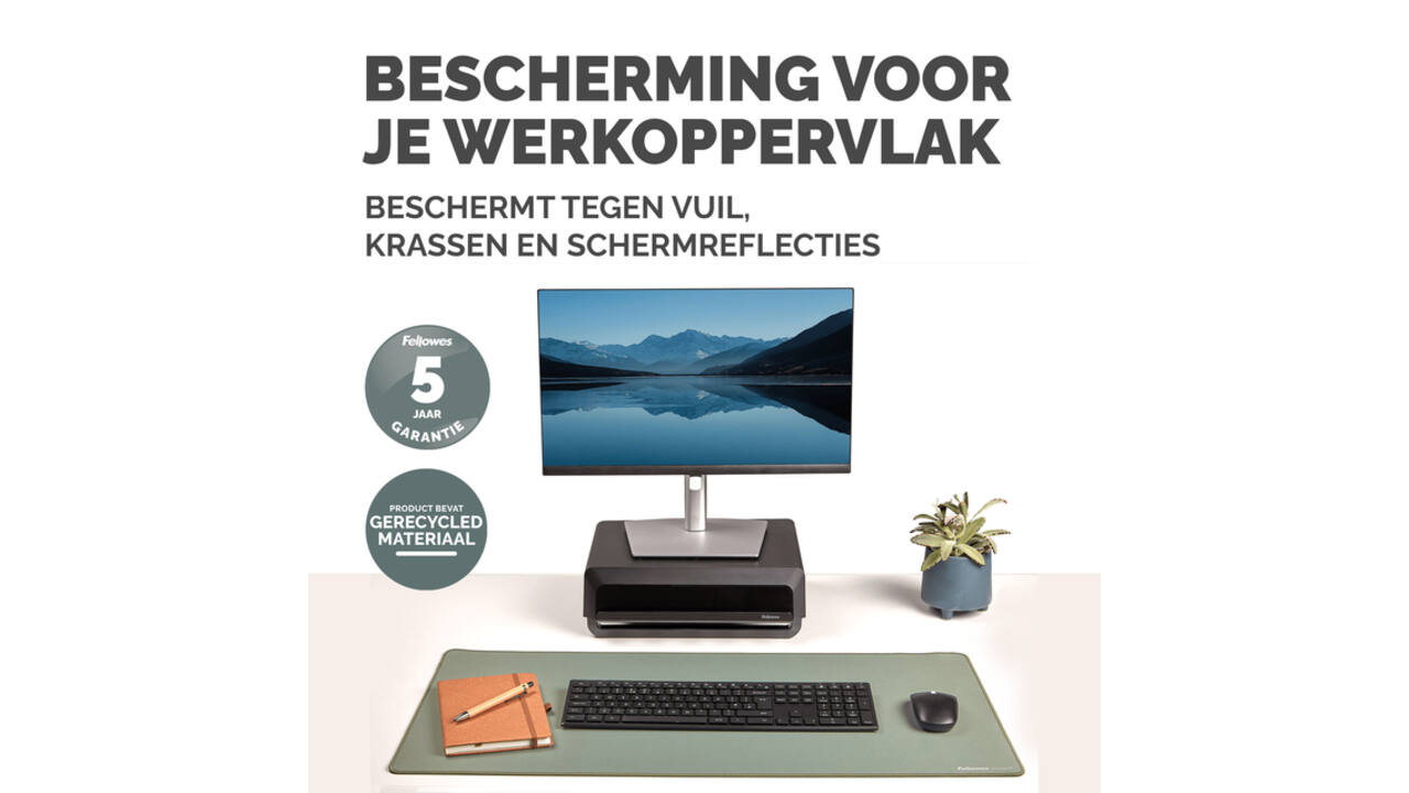 Bureau-onderlegger Fellowes Breyta saliegroen
