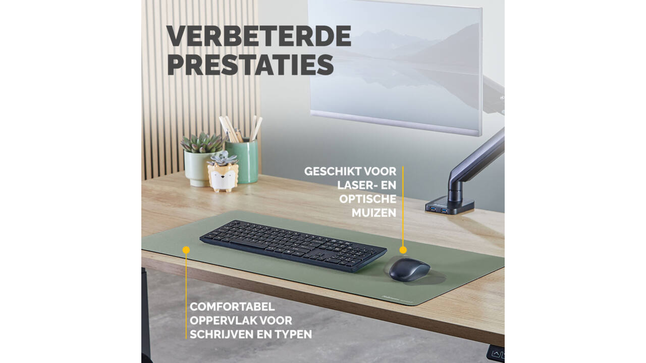 Bureau-onderlegger Fellowes Breyta saliegroen