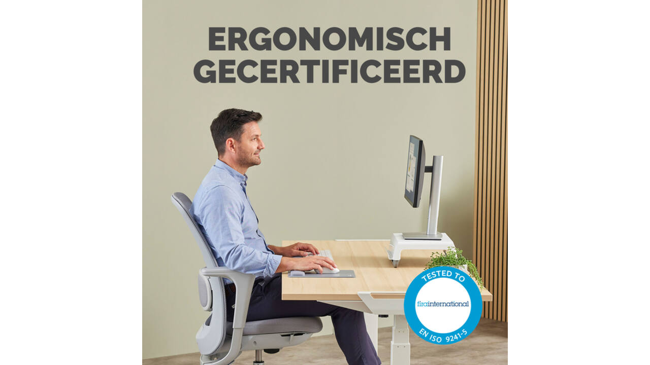 Muismat met polssteun Fellowes Breyta XL grijs