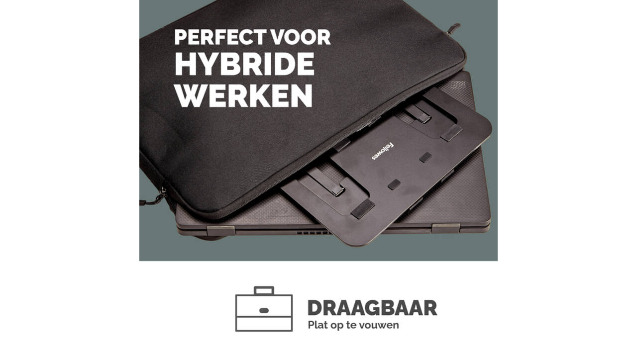 Laptopstandaard Fellowes Alumia zwart