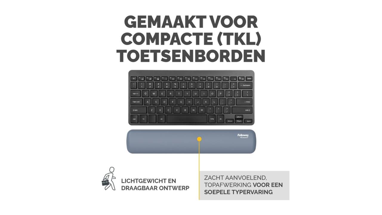Polssteun Fellowes Breyta compact blauw