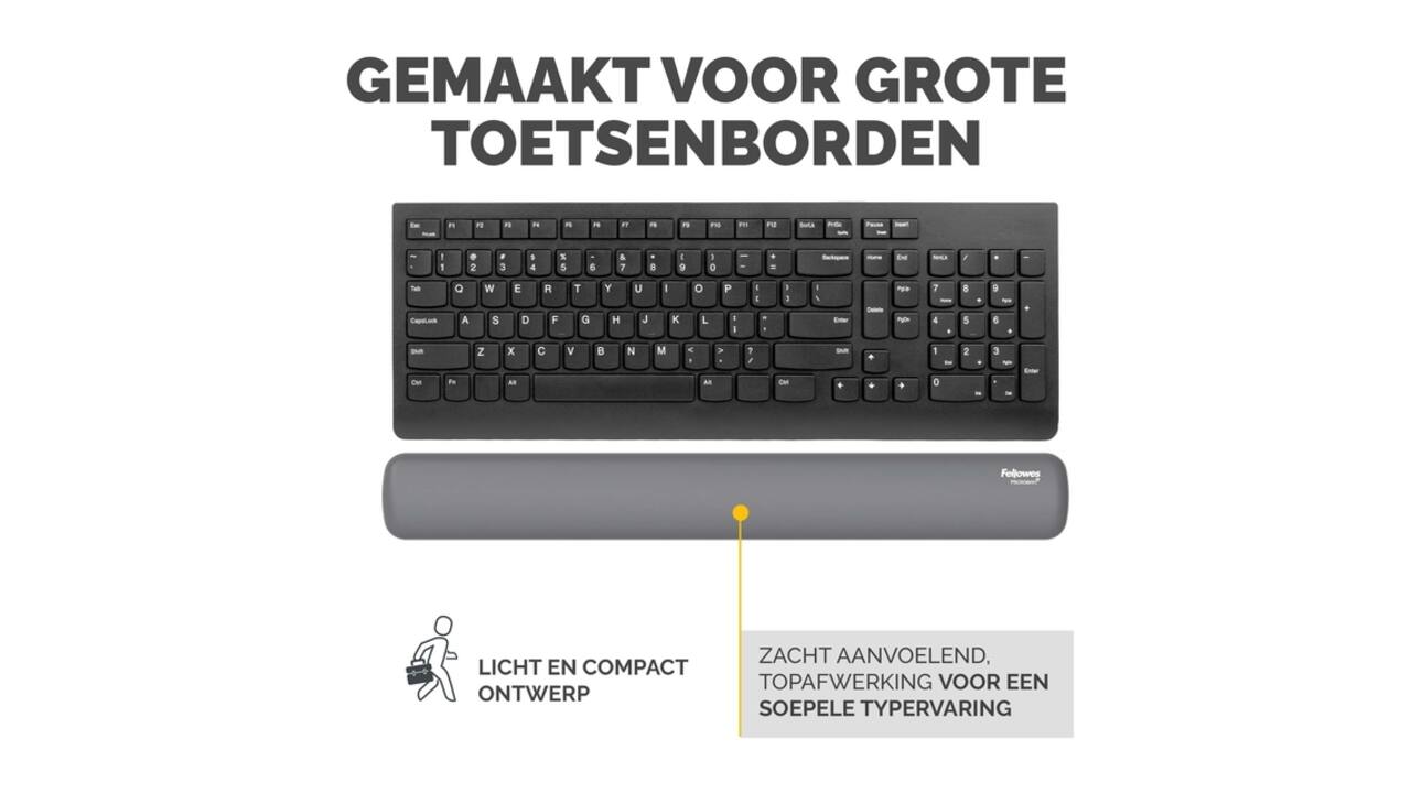 Polssteun Fellowes Breyta grijs