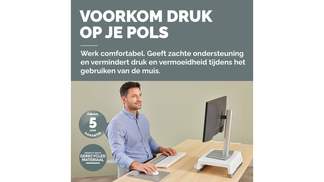 Polssteun Fellowes Breyta grijs