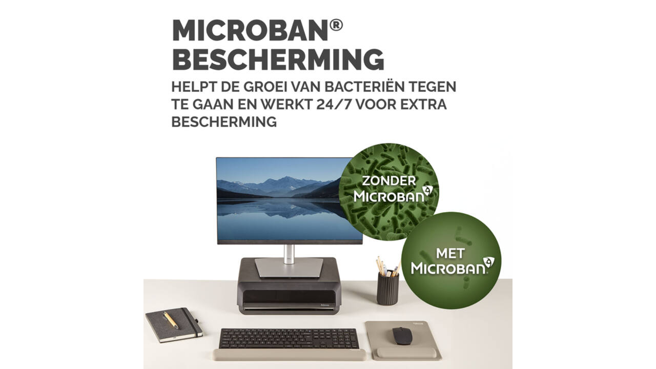 Muismat met polssteun Fellowes Breyta XL zand