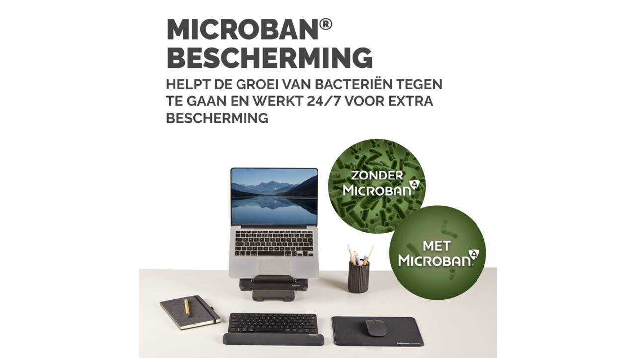 Polssteun Fellowes Breyta compact zwart