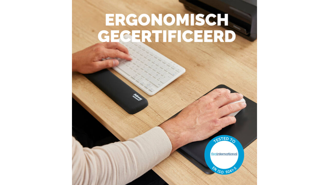 Polssteun Fellowes Breyta compact zwart