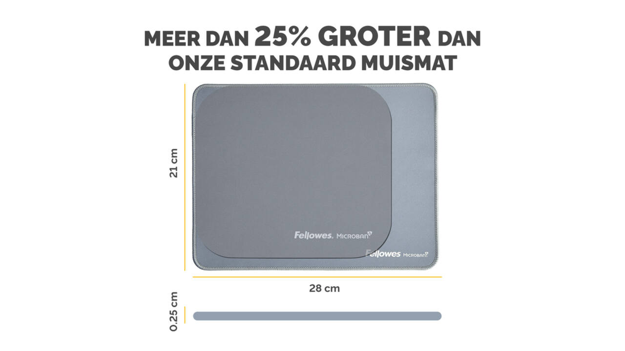 Muismat Fellowes Breyta XL blauw