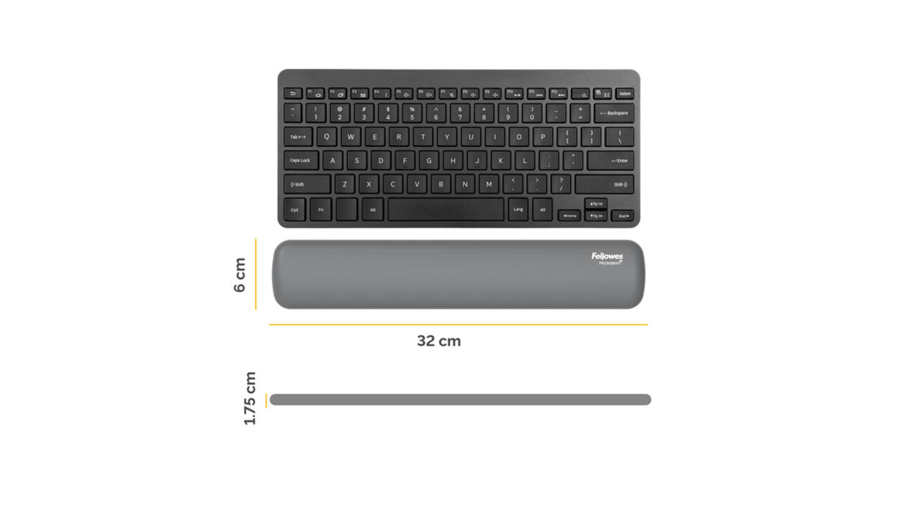 Polssteun Fellowes Breyta compact grijs