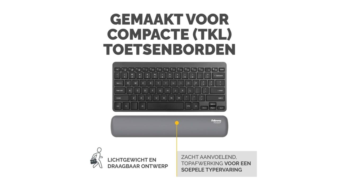 Polssteun Fellowes Breyta compact grijs
