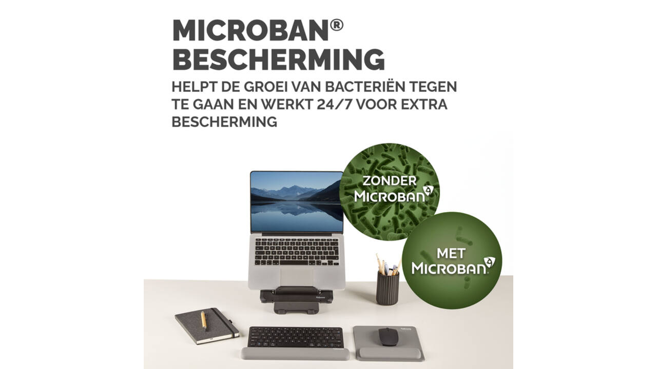 Polssteun Fellowes Breyta compact grijs