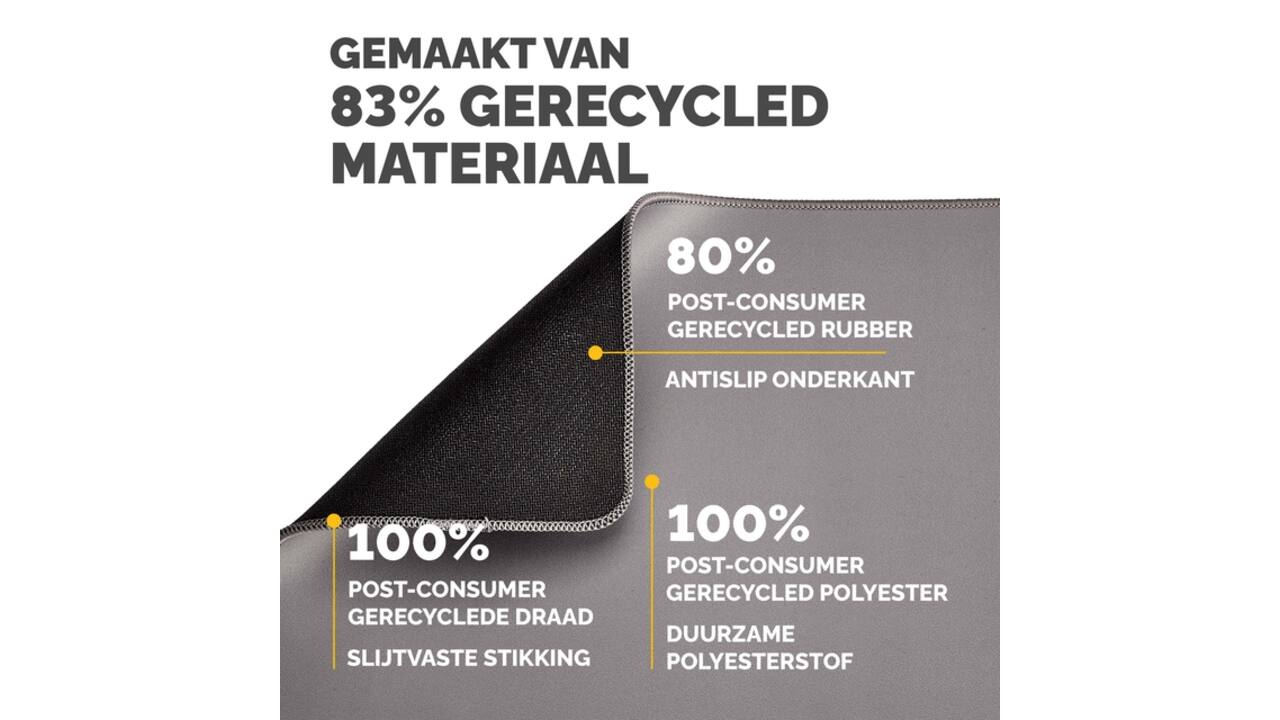 Muismat Fellowes Breyta XL grijs