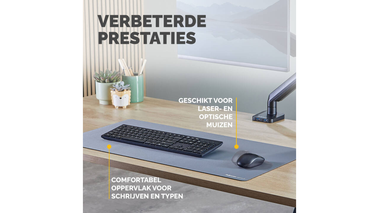 Bureau-onderlegger Fellowes Breyta blauw