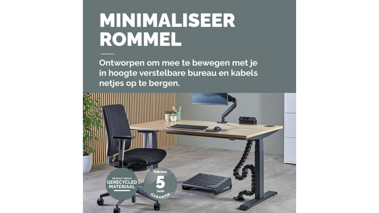 Kabelslang Fellowes zwart