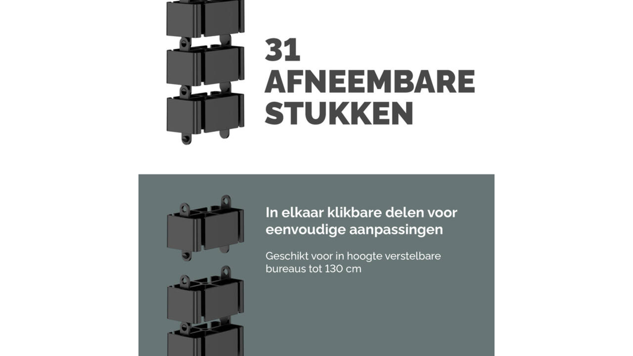 Kabelslang Fellowes zwart
