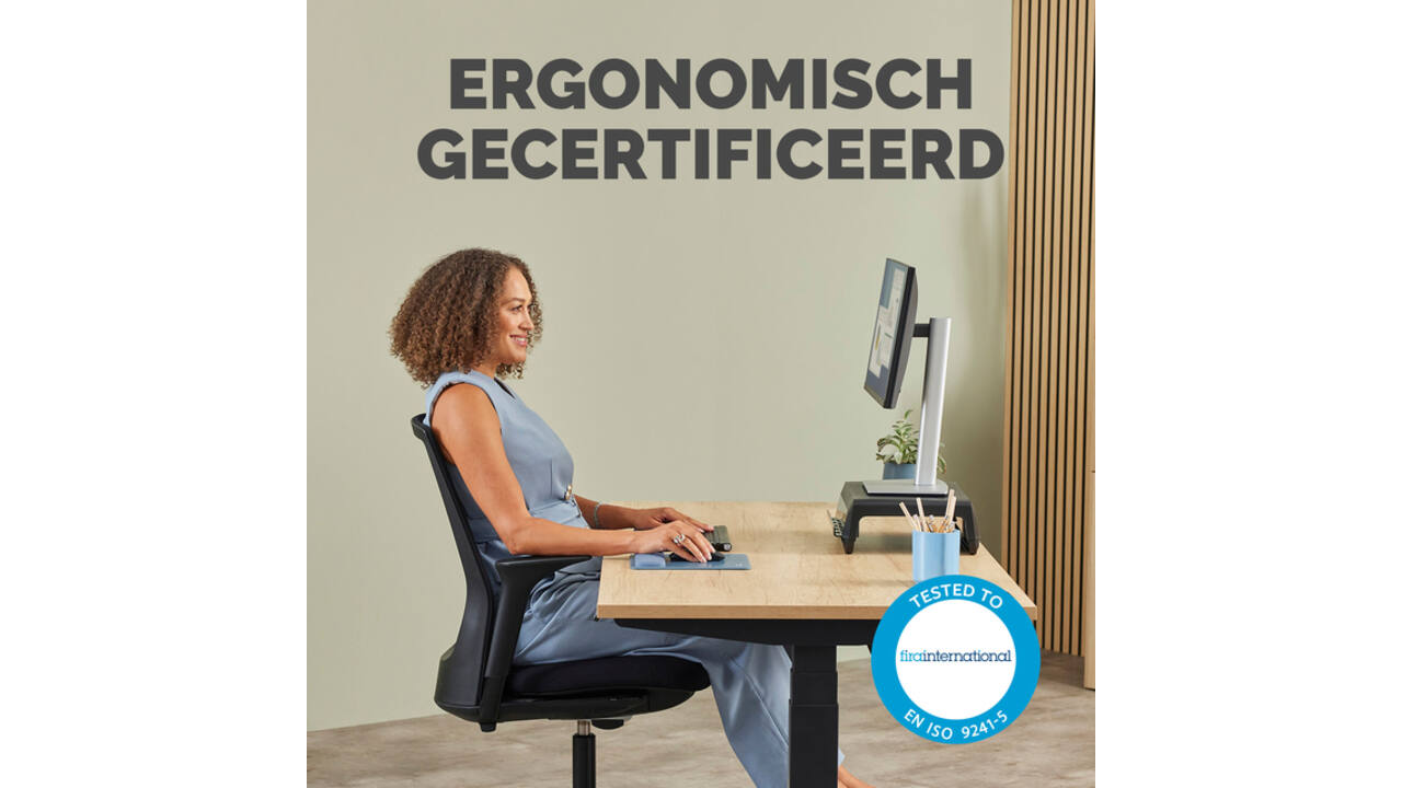 Muismat met polssteun Fellowes Breyta blauw