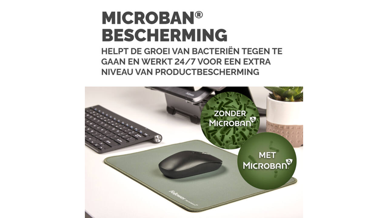 Muismat Fellowes Breyta XL saliegroen