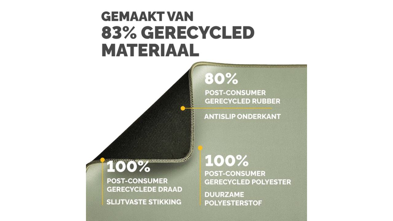 Muismat Fellowes Breyta XL saliegroen