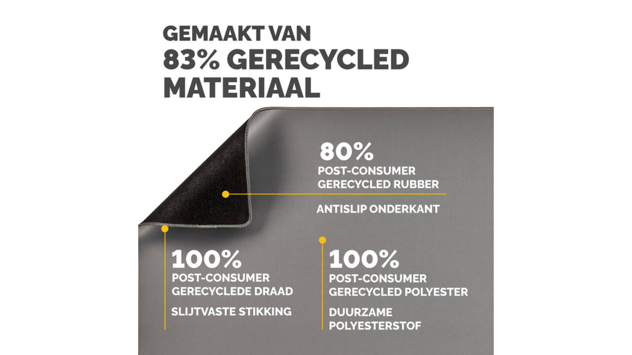 Bureau-onderlegger Fellowes Breyta grijs