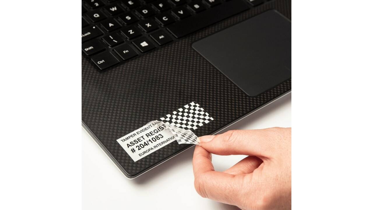 Labeltape Brother P-touch TZe-SE5 veiligheidstape 24mm zwart op wit