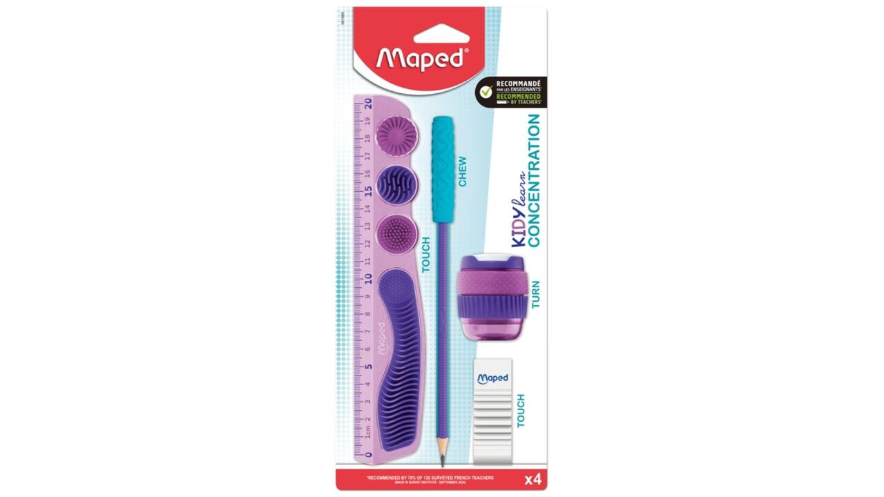 Tekenset Maped Kidy Learn Concentration set à 5 delen paars