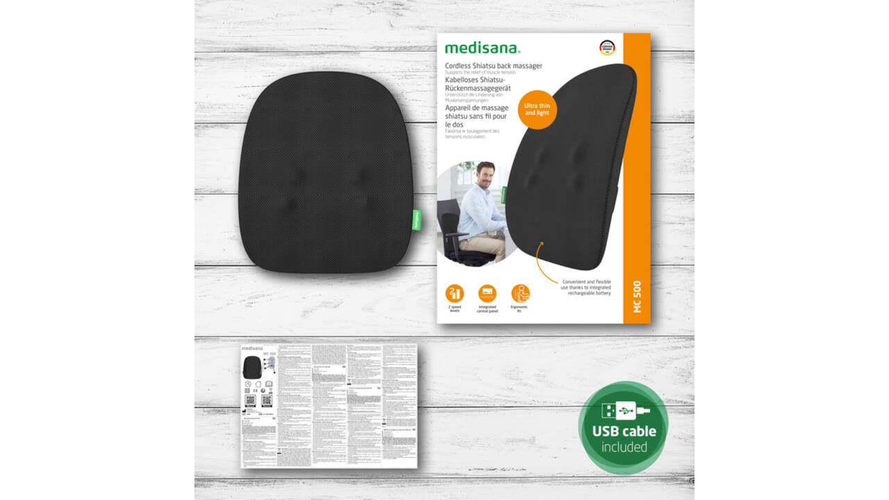 Shiatsu massagekussen Medisana MC 500  (draadloos)