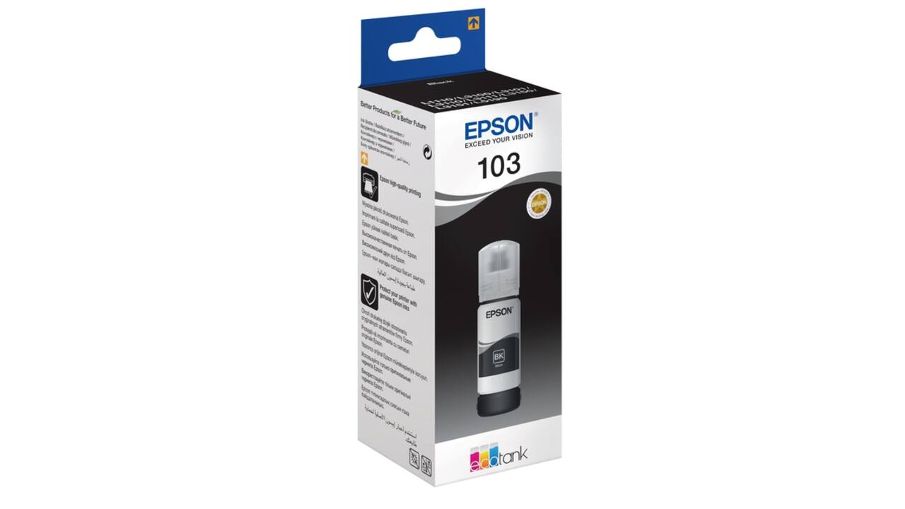 Navulinkt Epson 103 T00S14A zwart