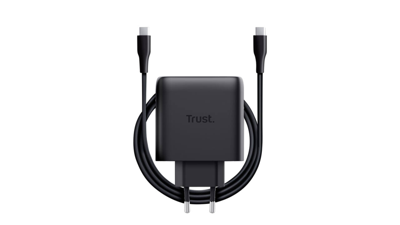 Oplader Trust Maxo 65W USB-C GAN zwart