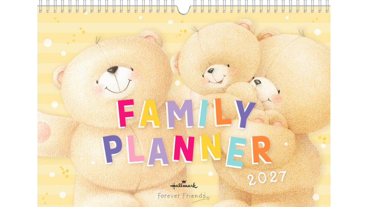 Familiekalender 2027 Forever Friends A4 internationaal