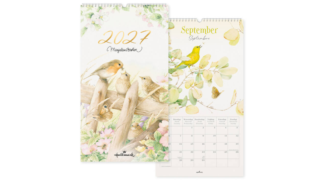 Maandkalender 2027 Marjolein Bastin 280x500mm internationaal