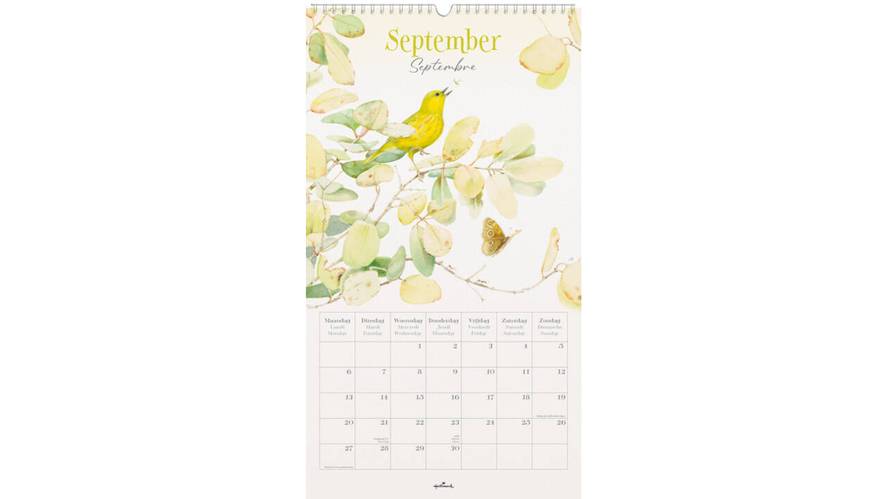 Maandkalender 2027 Marjolein Bastin 280x500mm internationaal
