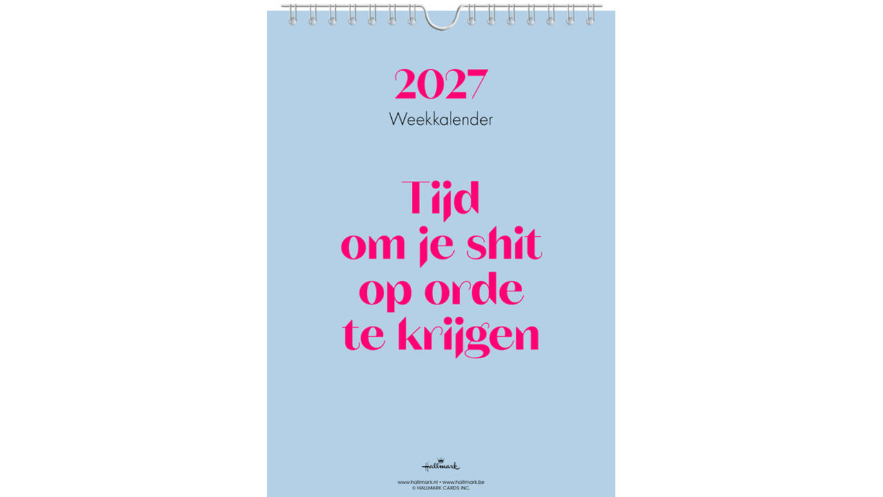 Weekkalender 2027 &C 165x230mm nederlands