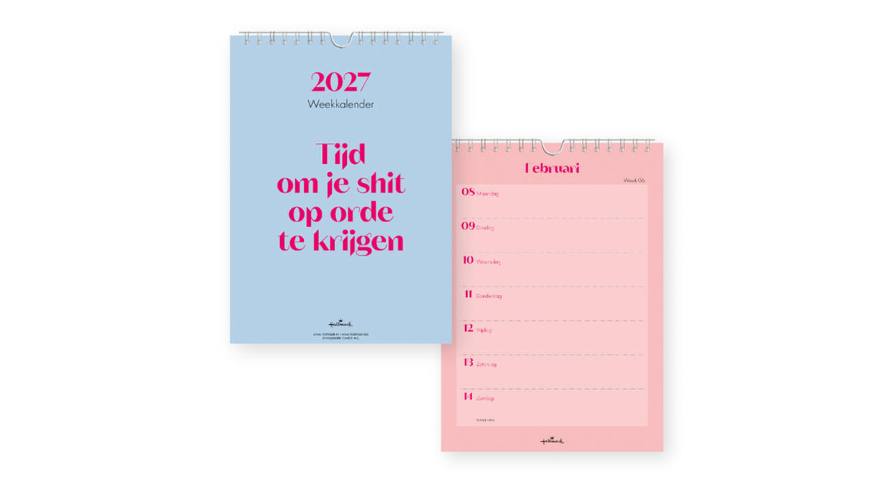 Weekkalender 2027 &C 165x230mm nederlands