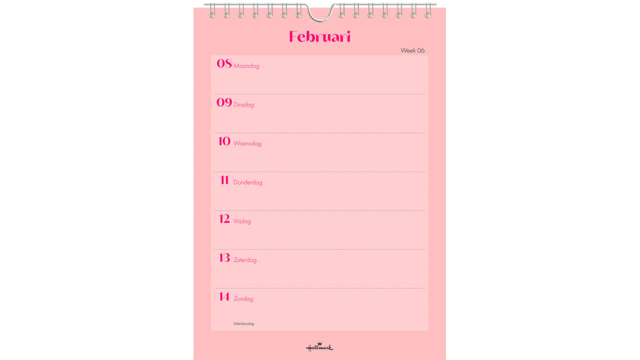 Weekkalender 2027 &C 165x230mm nederlands