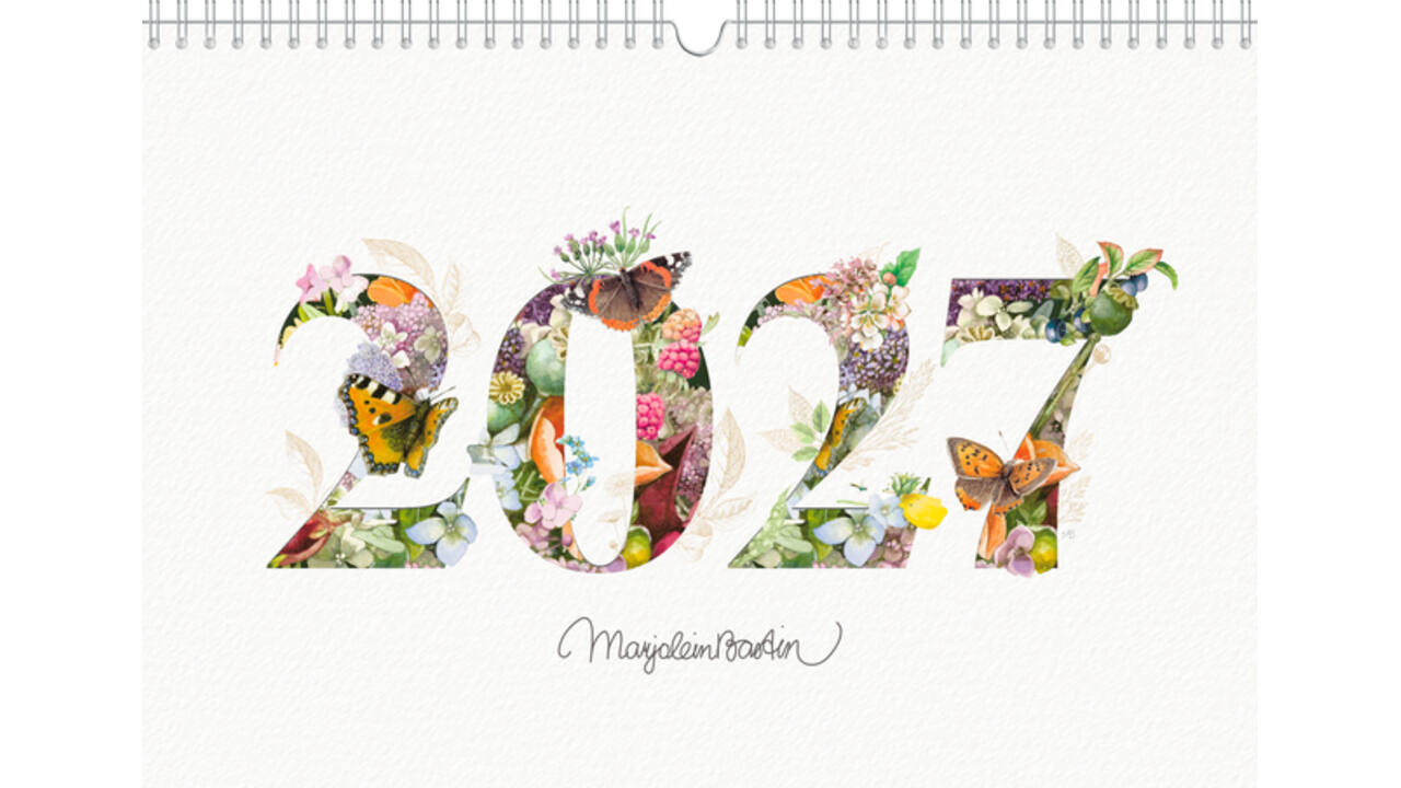 Familiekalender 2027 Marjolein Bastin A4 nederlands