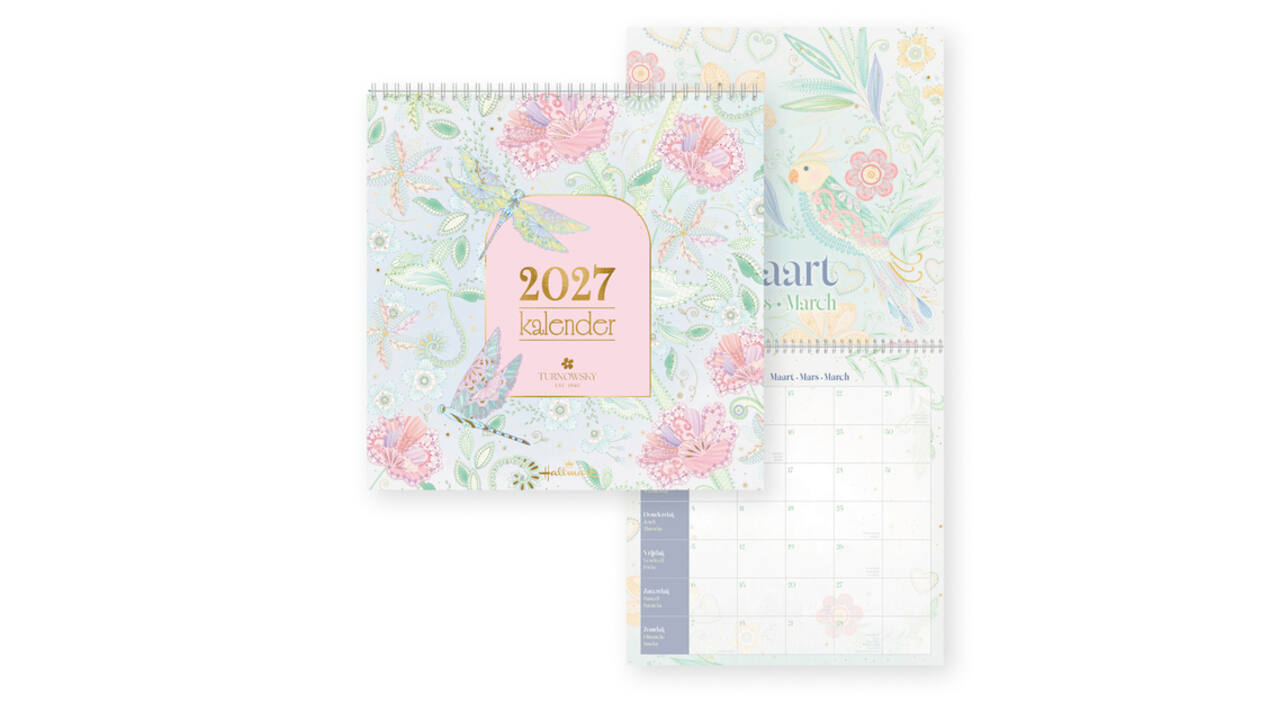 Maandkalender 2027 Turnowsky 290x290mm internationaal