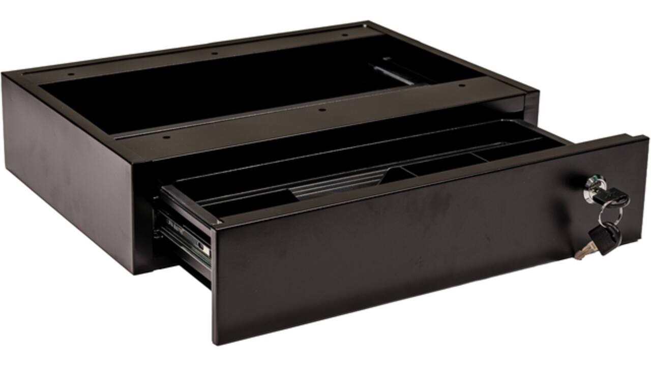 Persoonlijke lade Euroseats 295x390x90mm zwart