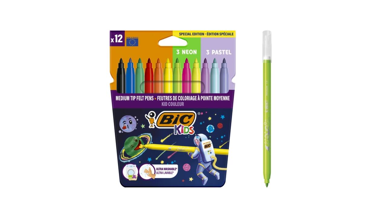 Kleurstift Bickids Cosmo clipstrip à 12 etuis
