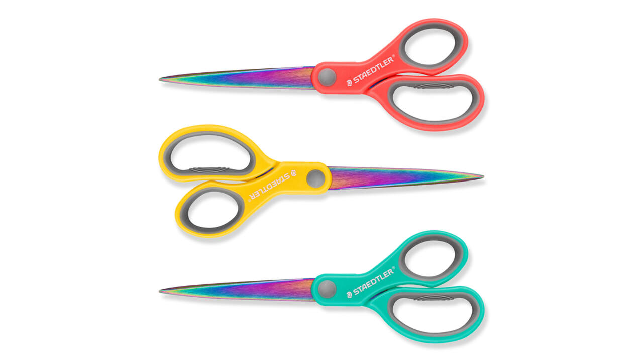 Schaar Staedtler Norix 21cm 3 kleuren assorti