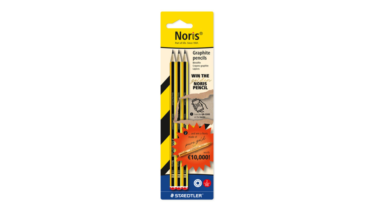 Potlood Staedtler Noris 3xHB find the golden Noris