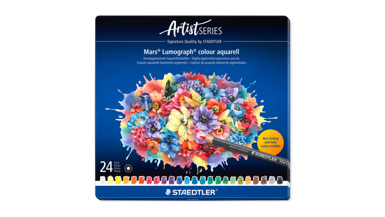 Aquarelpotlood Staedtler Mars Lumograph set à 24 kleuren