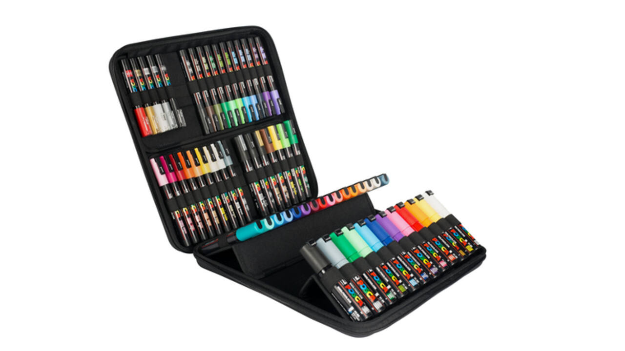 Paintmarker Uni POSCA assorti koffer à 60 stuks