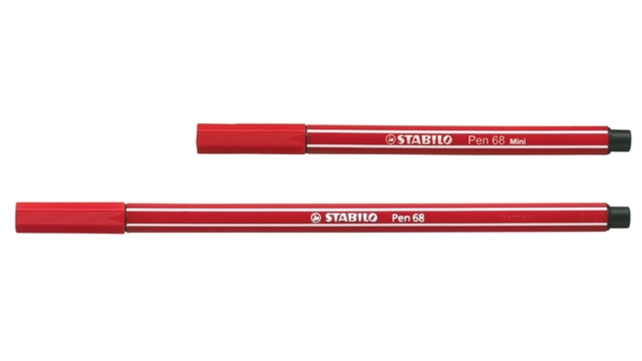 Viltstift STABILO Pen 68 Animal Vibes mini medium assorti 8 stuks