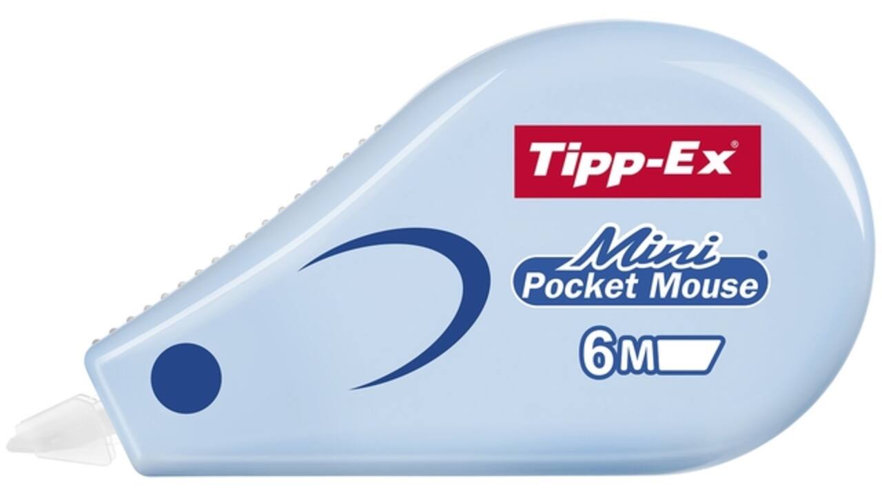 Correctietape Tipp-Ex mini pocket mouse 5mmx5m pastel assorti