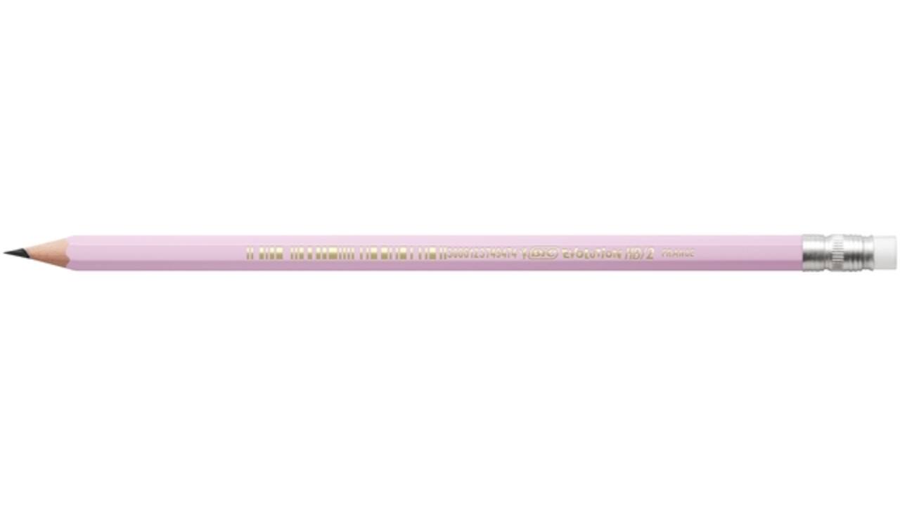 Potlood Bic HB met gom pastel assorti