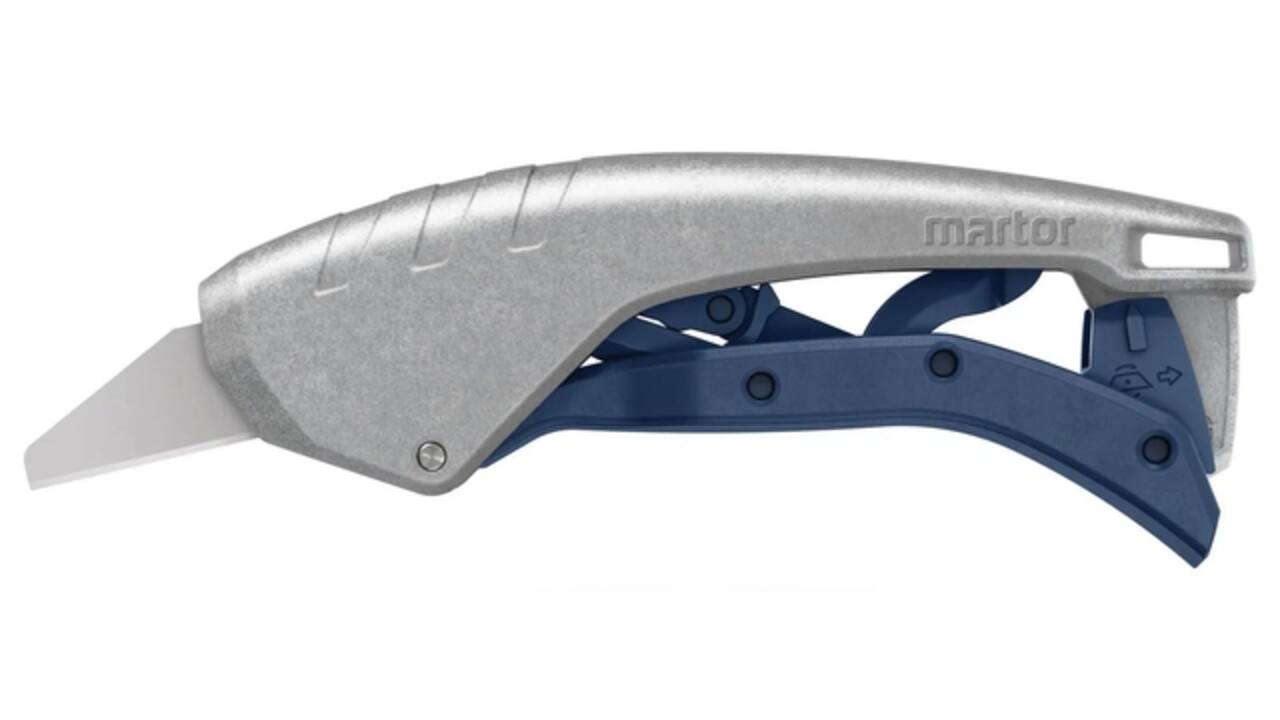 Veiligheidsmes Martor Secunorm 610 XDR trapezium 18mm zilver