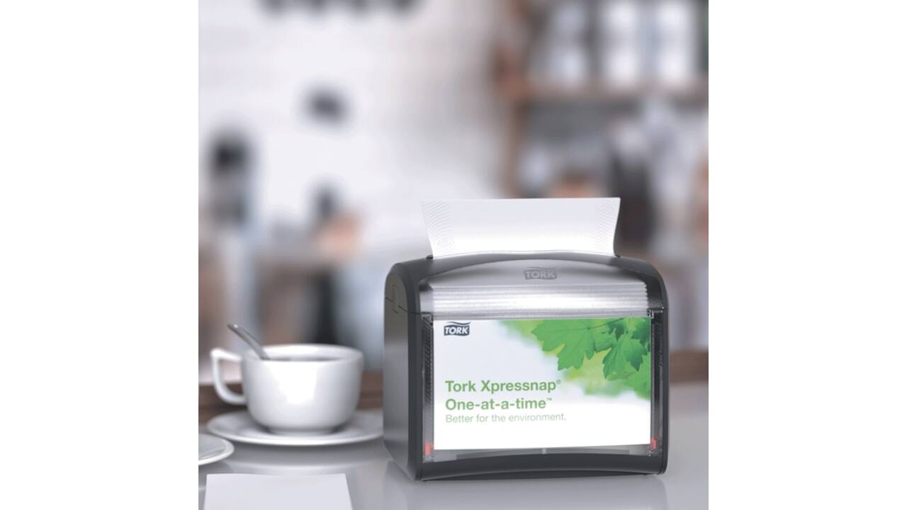 Servetdispenser Tork N4 Xpressnap zwart 272611