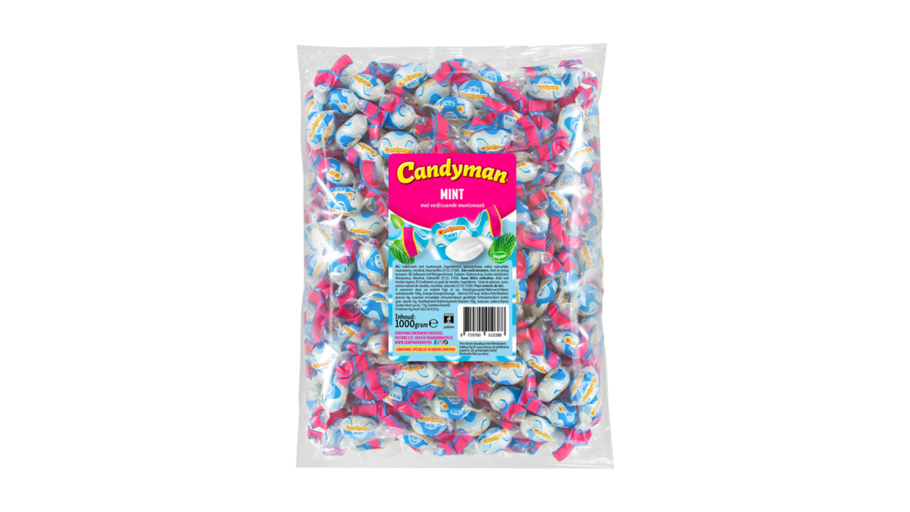 Zuurtje Candyman mintsmaak zak 1 kilogram