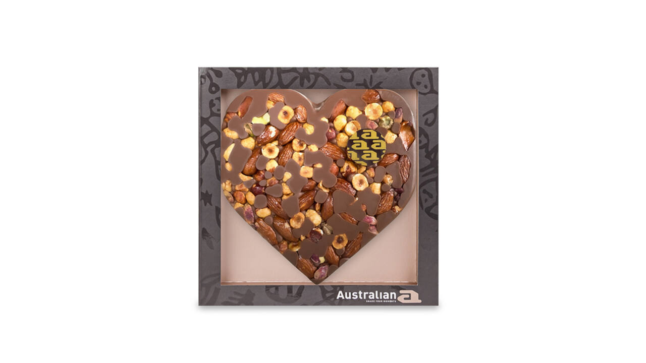 Chocolade Austrailian hart melk/noten